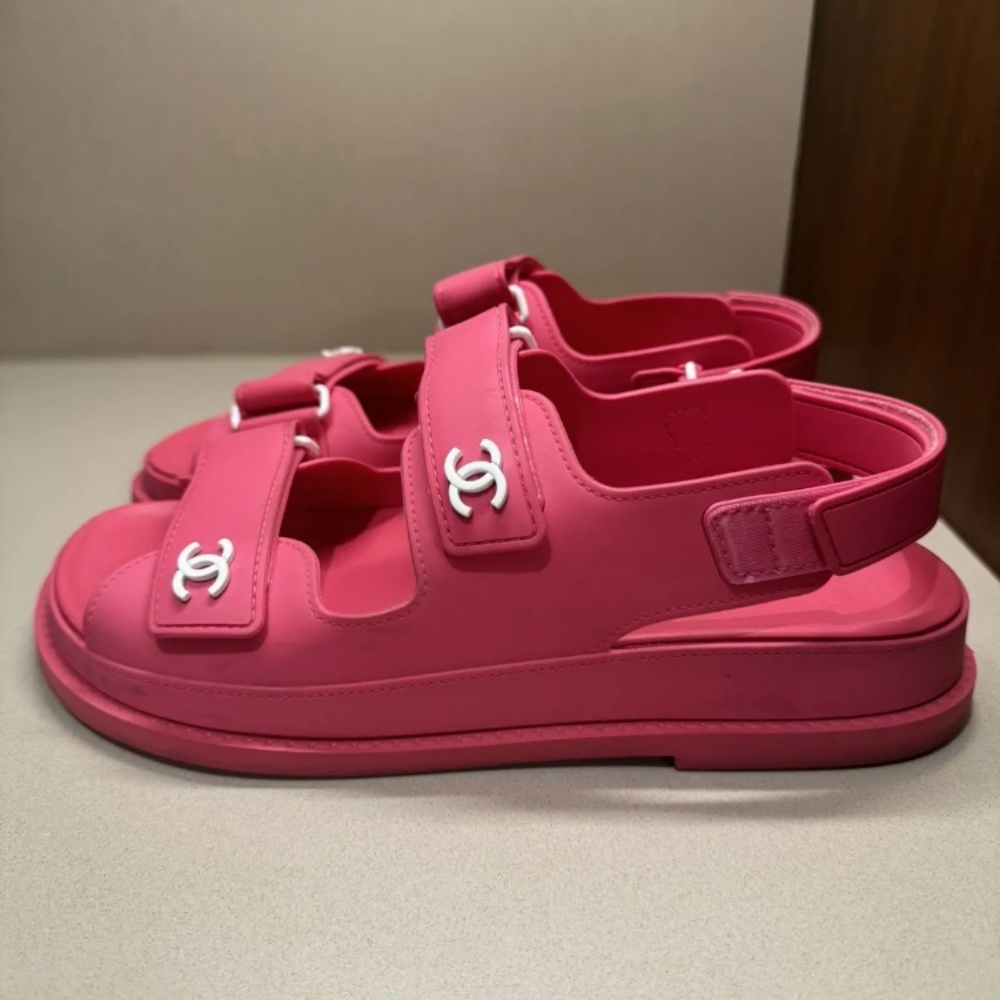 Pink Chanel Dad Sandals - Picture 4 of 11